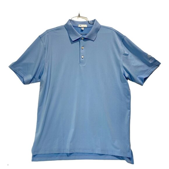 Peter Millar polo Golf Blue men's size L - Picture 1 of 7